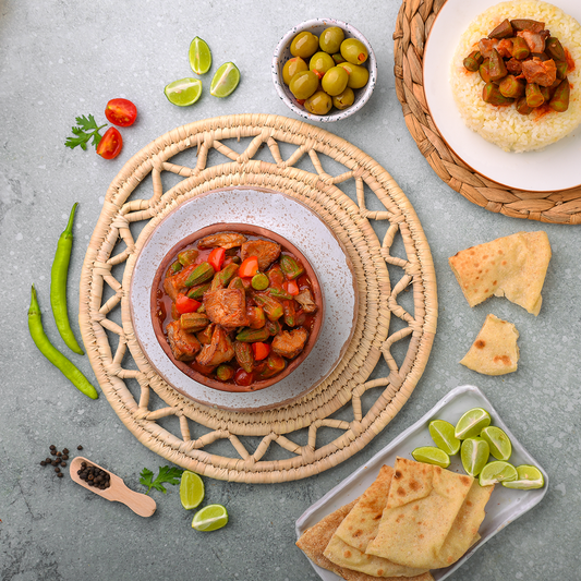 Tajin Okra With Meat - طاجن بامية باللحمة