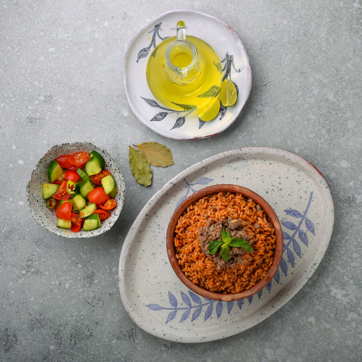 Tajin Orzo with Minced Meat - طاجن لسان عصفور باللحمة المفرومة.